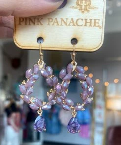 The Pink Leopard New Arrivals Pink Panache Lovely Lavender Earrings