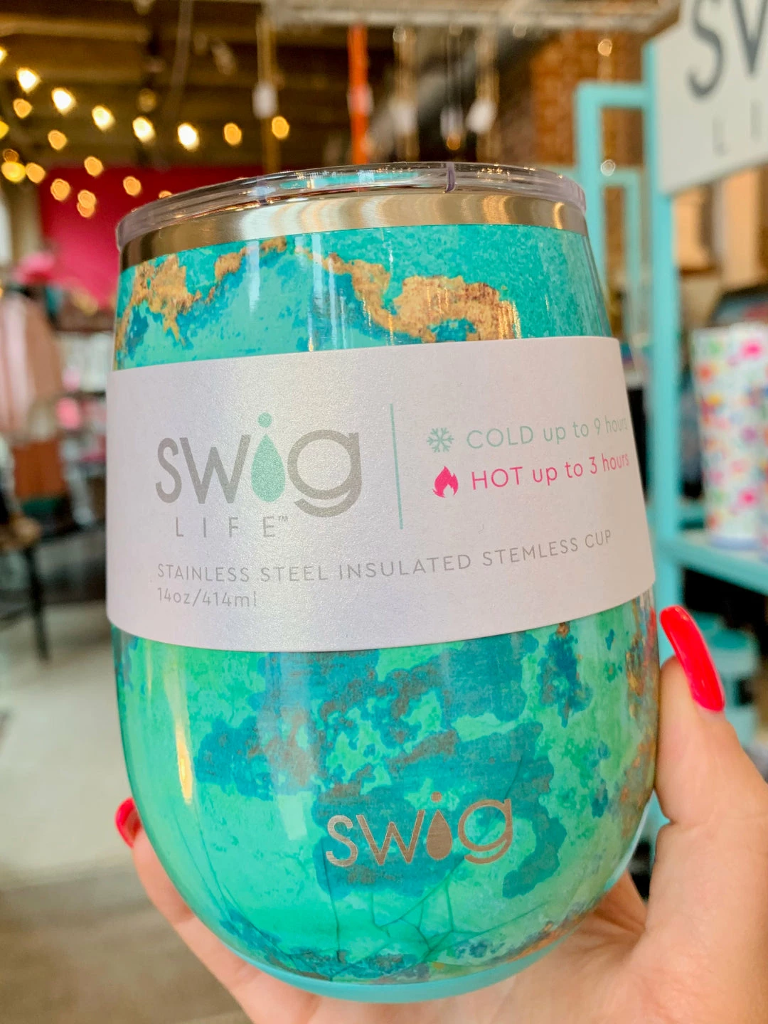 The Pink Leopard 14 Oz Stemless Cup - SWIG New Arrivals 10 The Pink Leopard 14 Oz Stemless Cup - SWIG New Arrivals