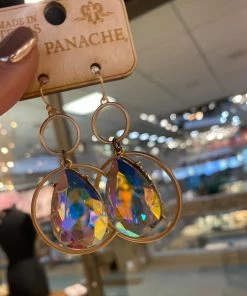 The Pink Leopard Pink Panache - The Gold Glam Earrings New Arrivals