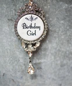 The Pink Leopard Tear-Drop Brooch