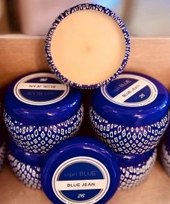 The Pink Leopard BLUE JEAN Capri Blue Mini-3 Oz Candle