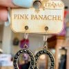 The Pink Leopard PINK PANACHE - Black Stone Oval Drop New Arrivals