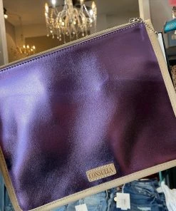 The Pink Leopard CONSUELA - Anything Goes Pouch - Purple Rein