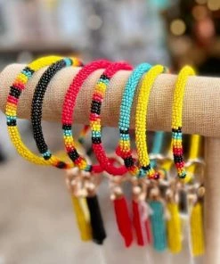 The Pink Leopard New Arrivals Aztec Big-O Key Ring