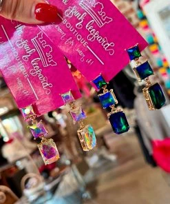 The Pink Leopard Jaci Gem Earring