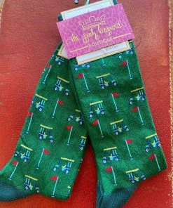 The Pink Leopard Golf Socks