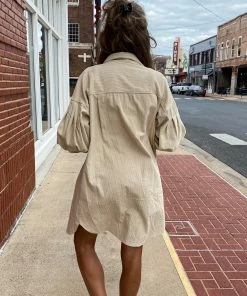 The Pink Leopard New Arrivals Corduroy Shacket