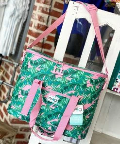 The Pink Leopard Family Cooler Tote - Palm Springs New Arrivals