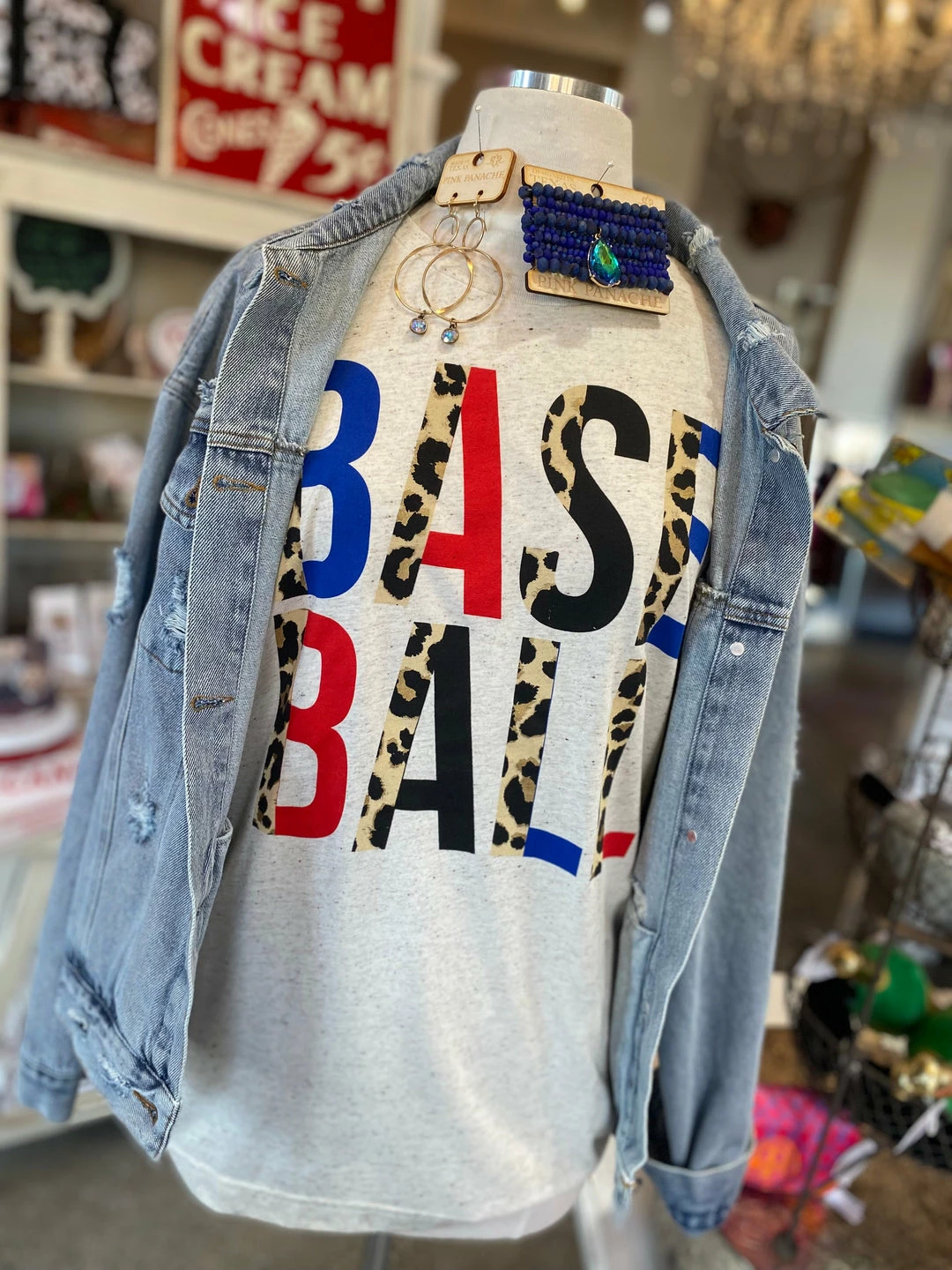 The Pink Leopard New Arrivals BASEBALL - Leopard TEE 2 The Pink Leopard New Arrivals BASEBALL - Leopard TEE