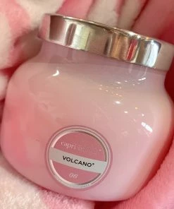 The Pink Leopard Volcano Capri Blue 8oz Candle - BABY PINK New Arrivals