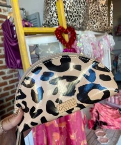 The Pink Leopard Medium Consuela Cosmetic - Bam Bam