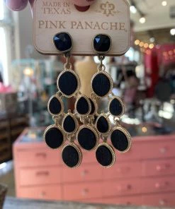 The Pink Leopard PINK PANACHE GOLDEN GIRL EARRINGS