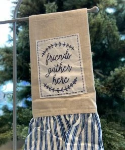 The Pink Leopard Friends Gather Here Tea Towel New Arrivals