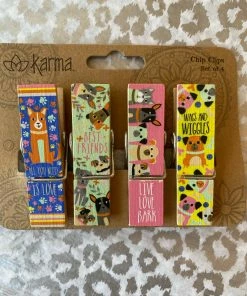 The Pink Leopard Set Of 4 Chip Clips - Doggie New Arrivals