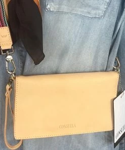 The Pink Leopard CONSUELA- Leather Uptown Crossbody New Arrivals