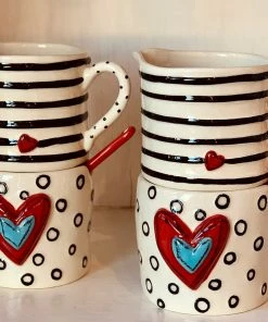 The Pink Leopard Cream & Sugar Stacker