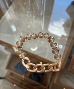 The Pink Leopard New Arrivals Penelope Bracelet- Gold