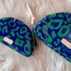 The Pink Leopard Large Consuela Cosmetic - Blue/Green Leopard New Arrivals