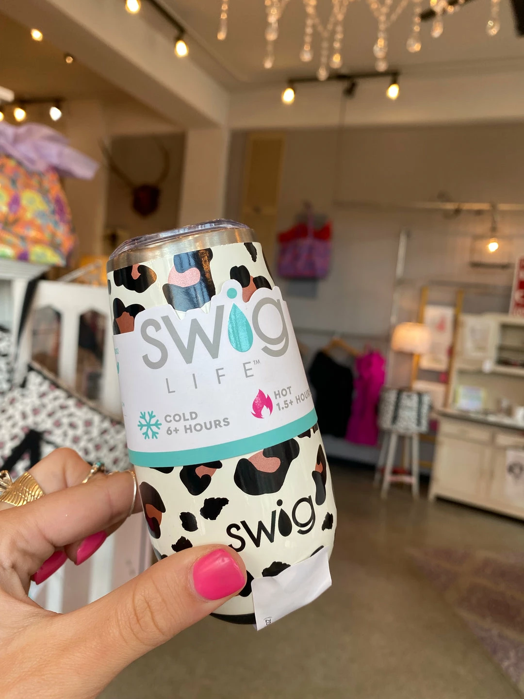 The Pink Leopard Luxy Leopard Stemless Flute (6oz) New Arrivals 1 The Pink Leopard Luxy Leopard Stemless Flute (6oz) New Arrivals