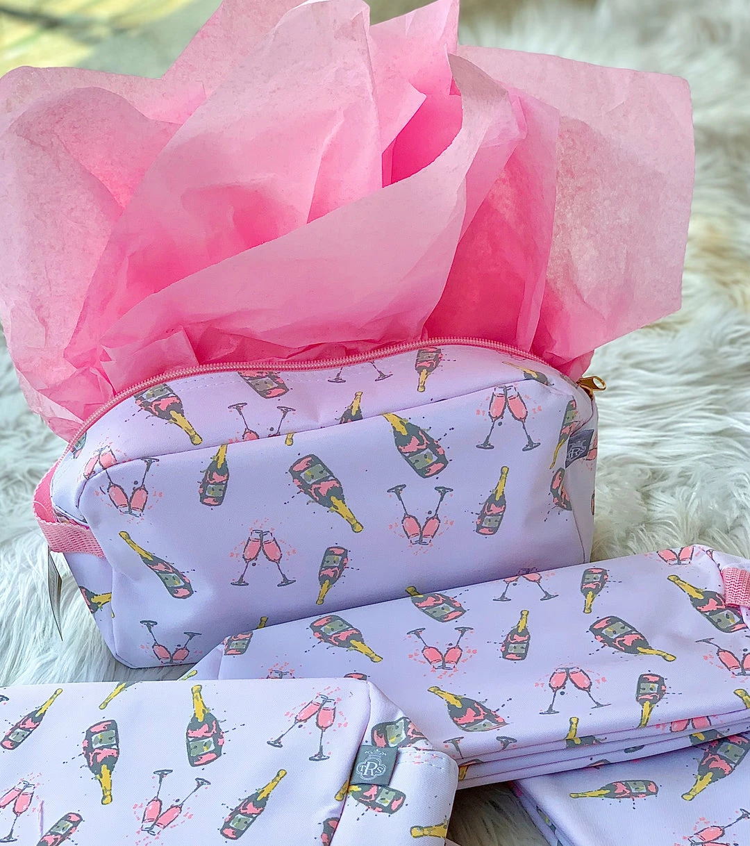 The Pink Leopard New Arrivals Champagne Dreams Cosmetic 1 The Pink Leopard New Arrivals Champagne Dreams Cosmetic