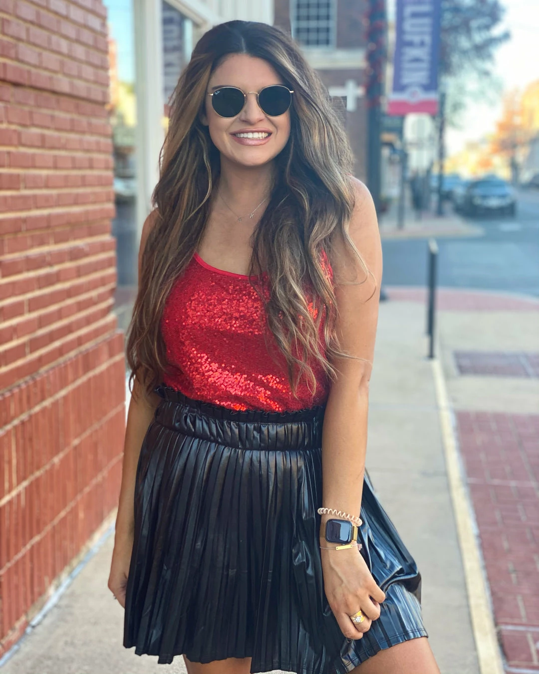 The Pink Leopard Sassy Red Sequin Top 1 The Pink Leopard Sassy Red Sequin Top