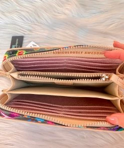 The Pink Leopard New Arrivals CONSUELA - Wristlet Wallet - Black Swirly 5 The Pink Leopard New Arrivals CONSUELA - Wristlet Wallet - Black Swirly