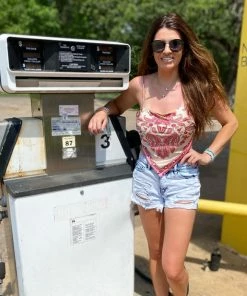 The Pink Leopard New Arrivals Scarf Tie Back Cami-Pink