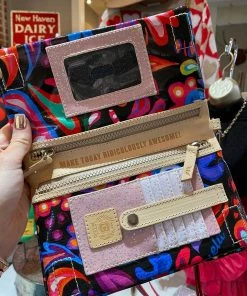 The Pink Leopard CONSUELA - Uptown Crossbody - Black Swirly New Arrivals