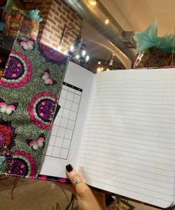 The Pink Leopard CONSUELA - Notebook Cover - PEBBLES