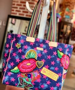 The Pink Leopard CONSUELA - Patched Star Dream Tote New Arrivals