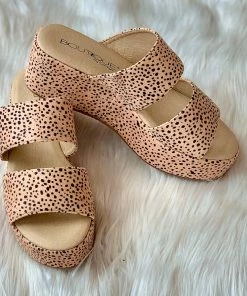 The Pink Leopard Lovely Leopard Wedges New Arrivals