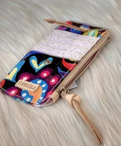 The Pink Leopard CONSUELA Card Organizer - Black Swirly New Arrivals