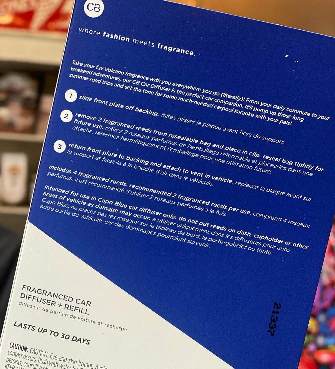 The Pink Leopard New Arrivals CAPRI BLUE - Car Diffuser ++ Refill - Volcano 3 The Pink Leopard New Arrivals CAPRI BLUE - Car Diffuser ++ Refill - Volcano