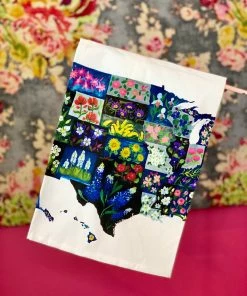 The Pink Leopard New Arrivals USA Floral Tea Towel