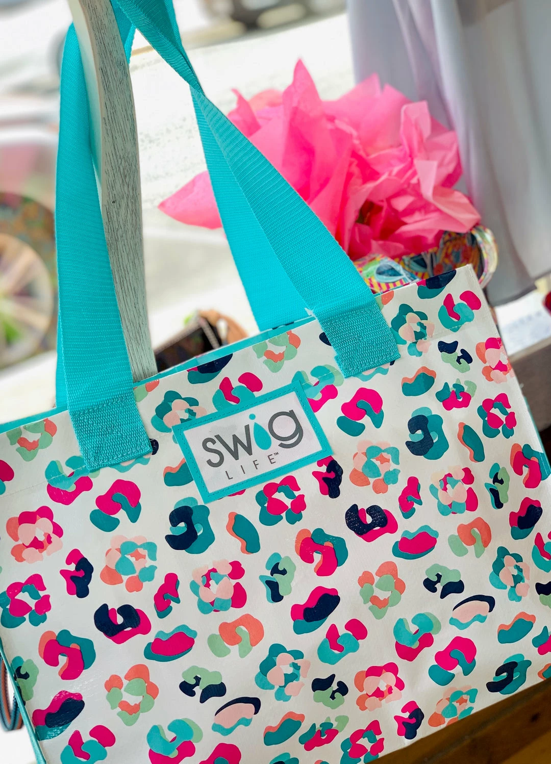 The Pink Leopard SWIG - Party Animal Leopard Tote New Arrivals 2 The Pink Leopard SWIG - Party Animal Leopard Tote New Arrivals