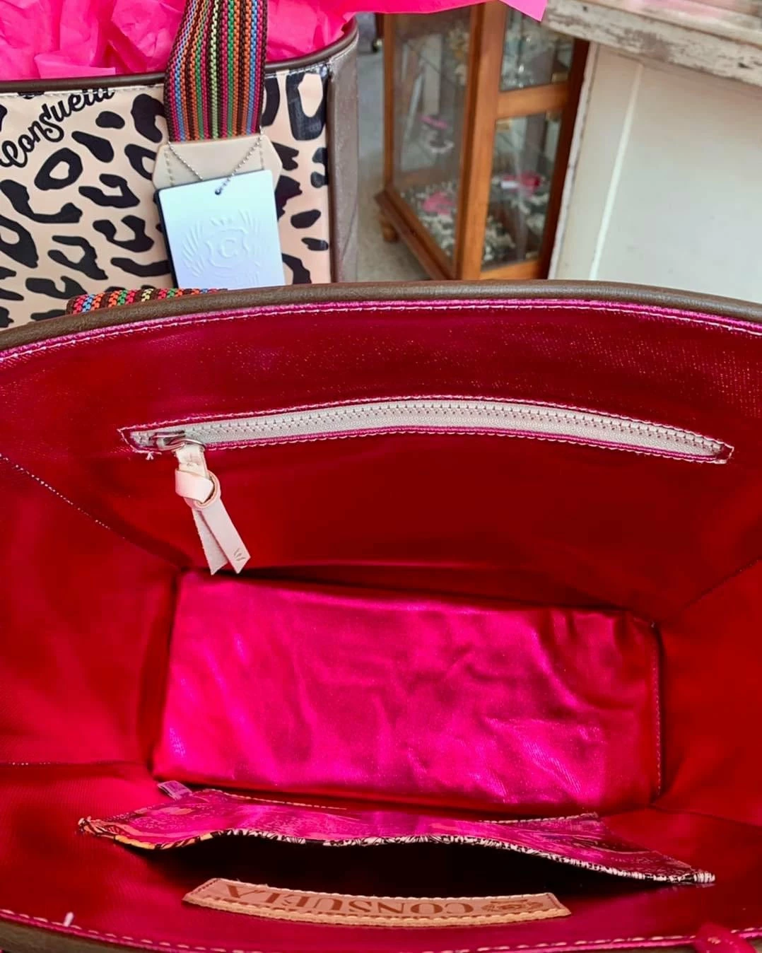 The Pink Leopard CONSUELA - Classic Tote {BAM BAM} New Arrivals 3 The Pink Leopard CONSUELA - Classic Tote {BAM BAM} New Arrivals