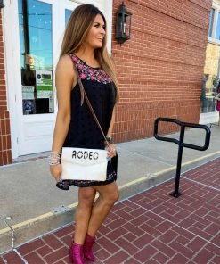 The Pink Leopard Swiss Dot Dress With Embroidery Detail