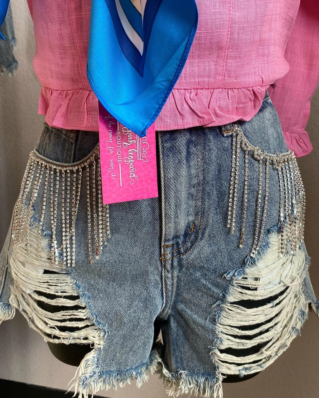 The Pink Leopard Vegas Baby Bling Shorts New Arrivals 1 The Pink Leopard Vegas Baby Bling Shorts New Arrivals