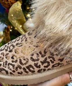 The Pink Leopard Fur Leopard Shoe New Arrivals