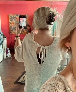 The Pink Leopard Taupe Distress Cardigan