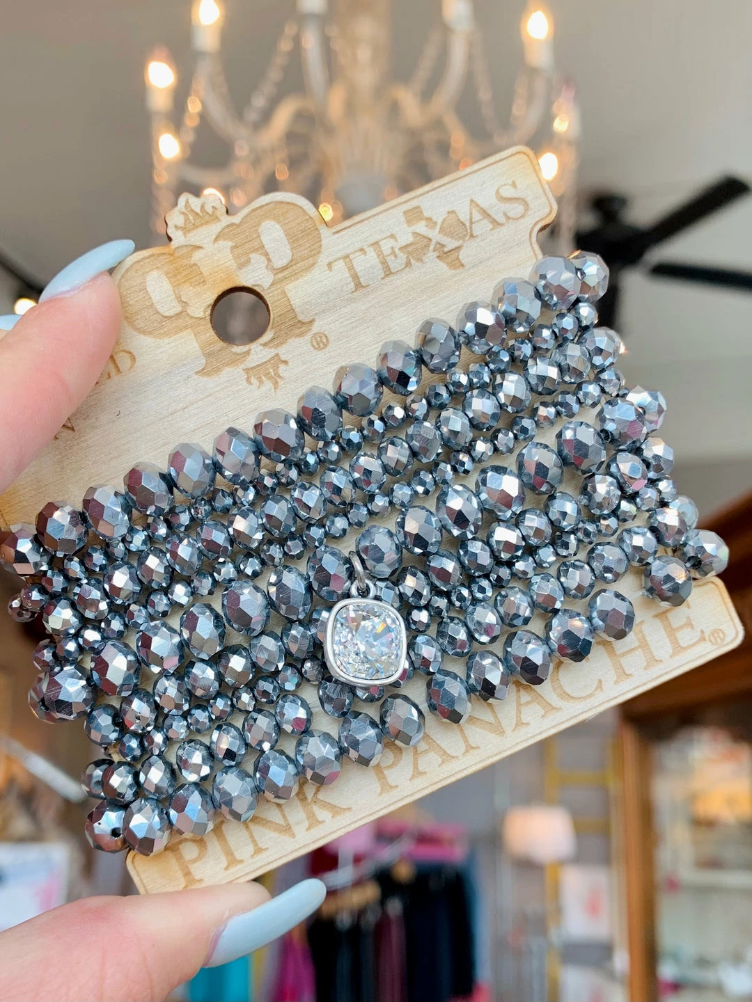 The Pink Leopard Pink Panache Shades Of Silver Bracelet Set 1 The Pink Leopard Pink Panache Shades Of Silver Bracelet Set