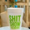 The Pink Leopard Shit Show Styrofoam Cups - Sleeve Of 10 - Neon Green