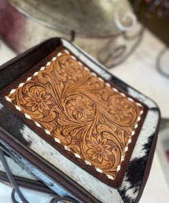 The Pink Leopard Tooled Leather / Cowhide Jewelry Case New Arrivals 13 The Pink Leopard Tooled Leather / Cowhide Jewelry Case New Arrivals