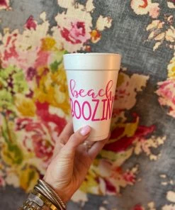The Pink Leopard Beach Boozin' Cups - Sleeve Of 10