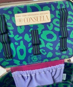 The Pink Leopard New Arrivals Silver Glitter Train Case- Consuela