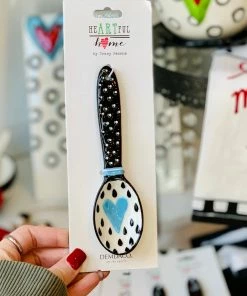 The Pink Leopard Heart Spoons