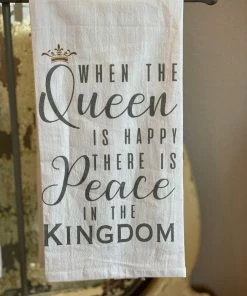 The Pink Leopard New Arrivals Queen Is Happy - Tea Towel