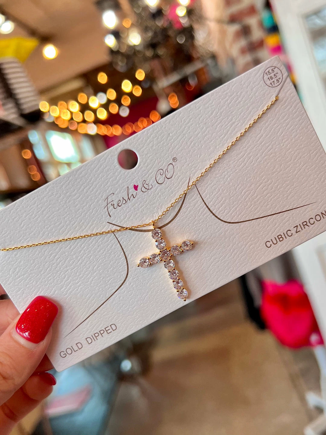 The Pink Leopard New Arrivals Corley Cross Necklace 1 The Pink Leopard New Arrivals Corley Cross Necklace