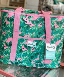 The Pink Leopard Family Cooler Tote - Palm Springs New Arrivals