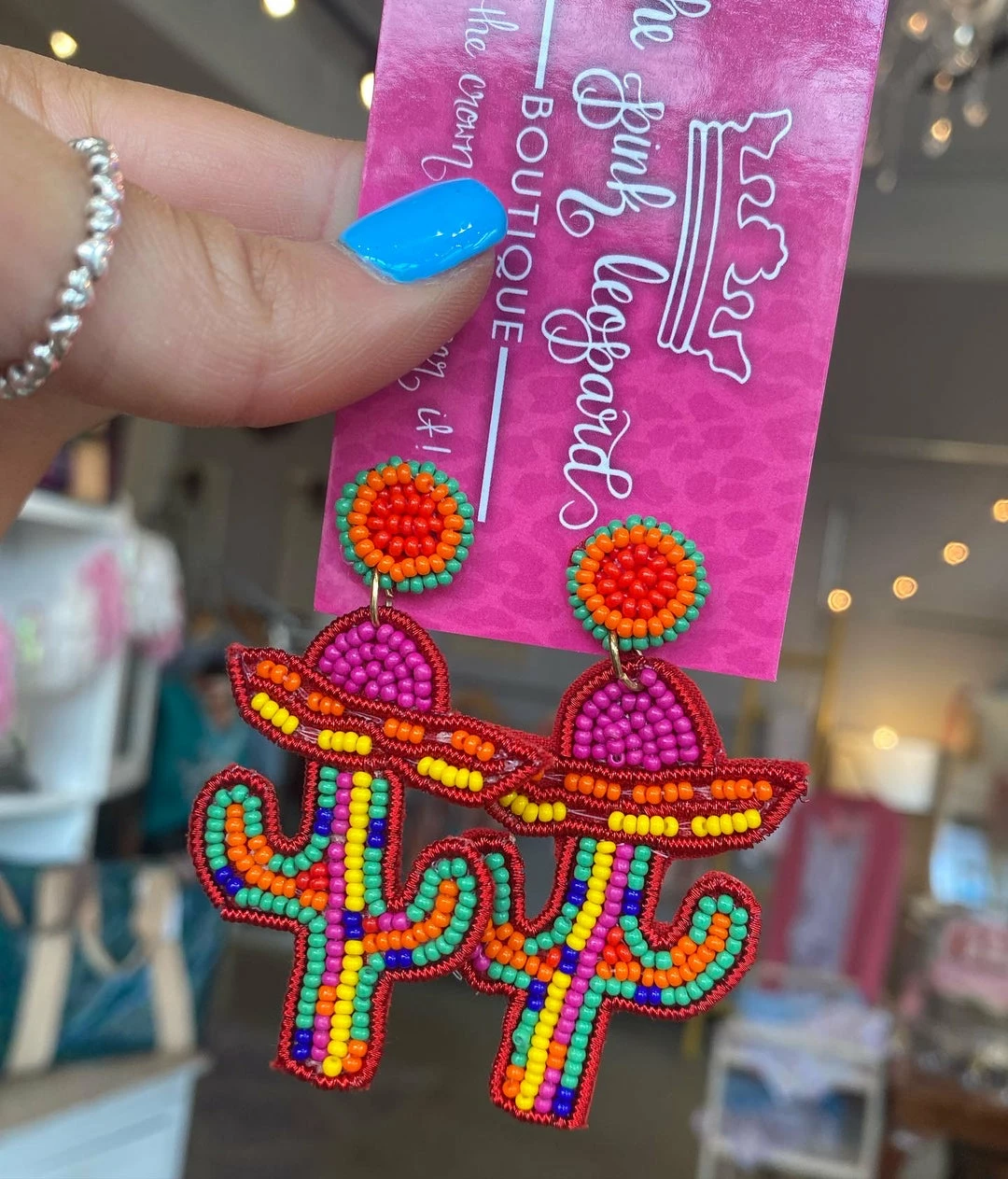 The Pink Leopard New Arrivals Cactus Fiesta Earrings 1 The Pink Leopard New Arrivals Cactus Fiesta Earrings